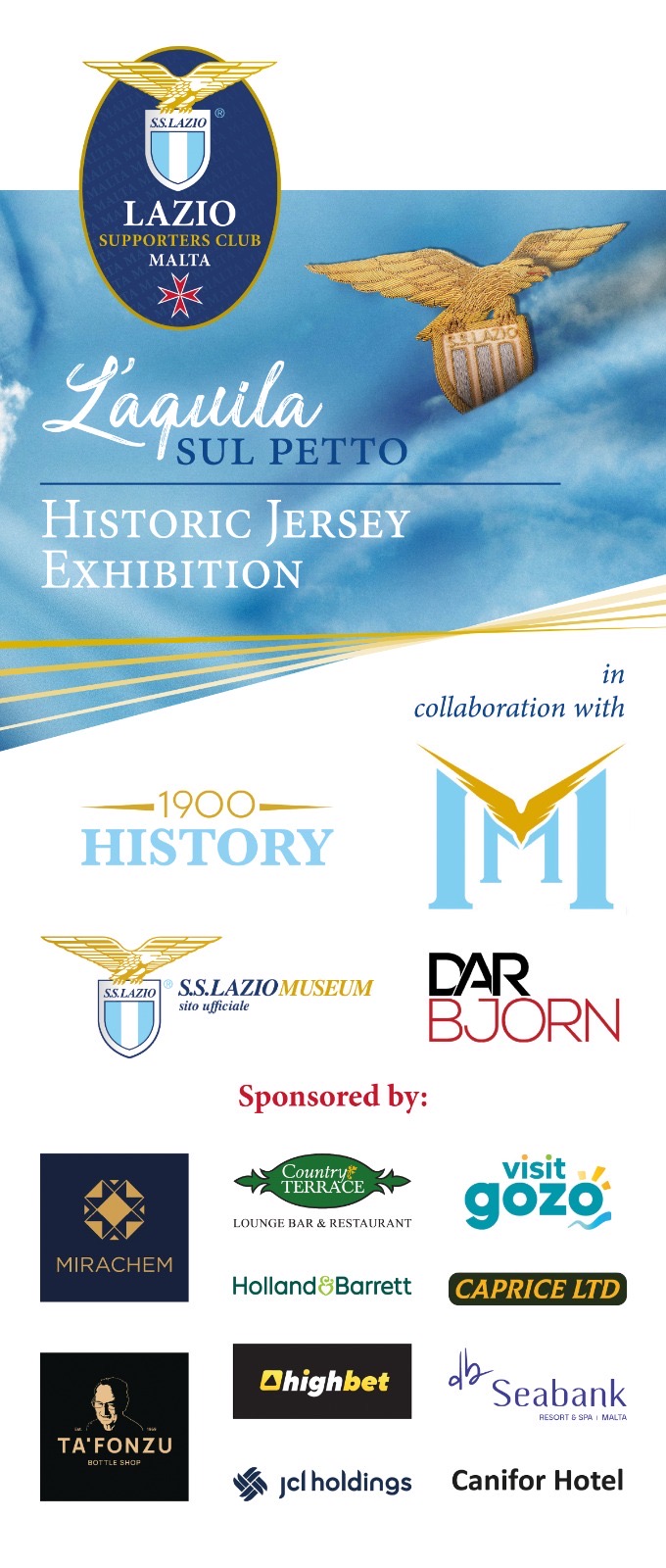 Historic Jersey Exhibition 11,12 e 13 Ottobre Lazio Club Malta